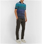 Missoni - Slim-Fit Space-Dyed Cotton-Piqué Polo Shirt - Men - Blue