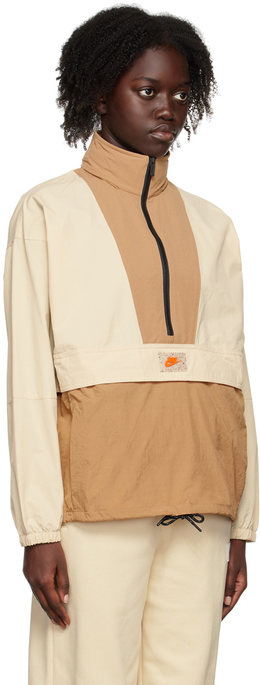 beige nike jacket