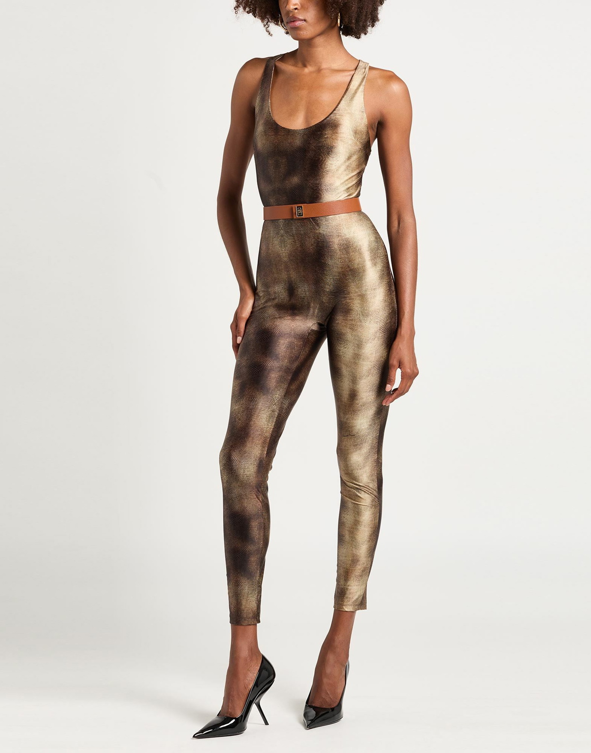 Elisabetta Franchi Womens Jumpsuit Sand