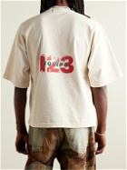 RRR123 - Its Faith Not Magic Oversized Logo-Appliquéd Printed Cotton-Jersey T-Shirt - Multi
