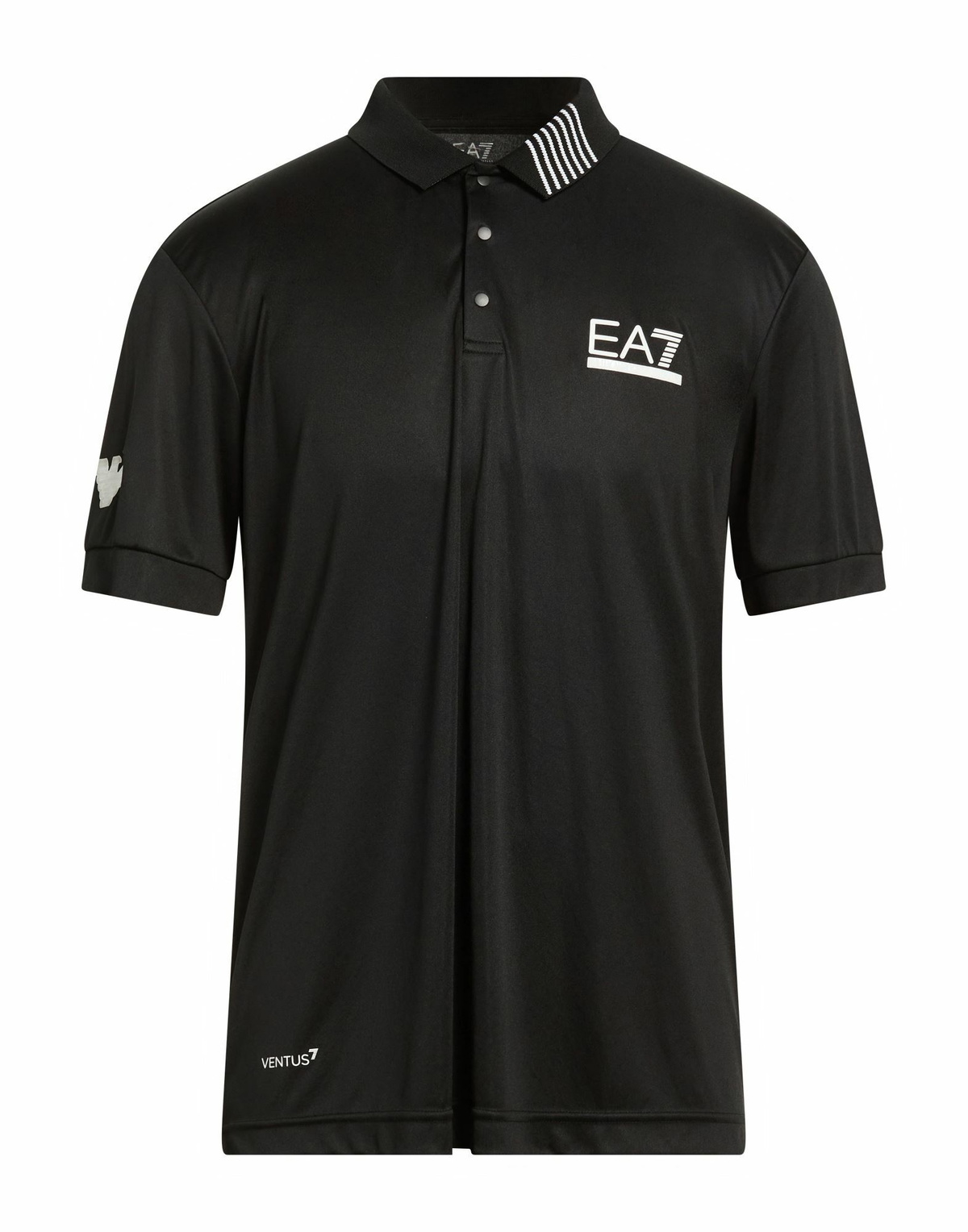 Ea7 Mens Polo shirt in Black
