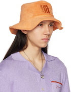 Jacquemus Orange Le Raphia 'Le Bob Bandho' Hat