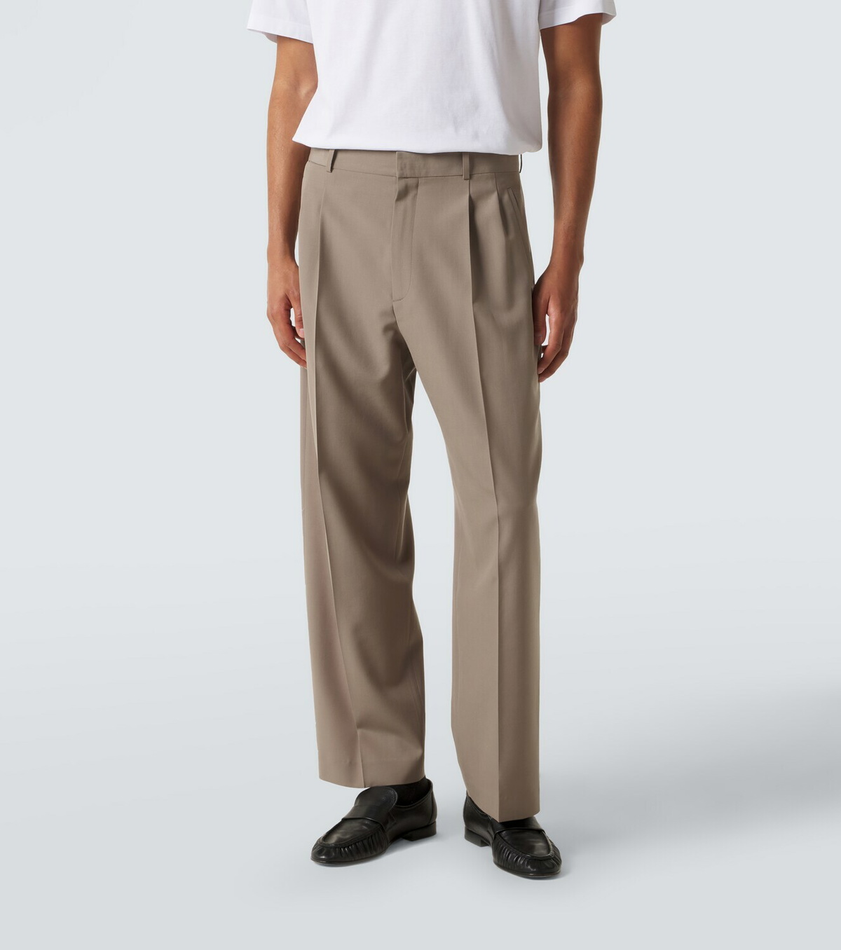 The Row Tarek wool straight pants