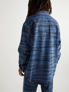 Vetements - Printed Denim Overshirt - Blue