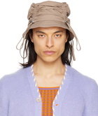 Jacquemus Beige Le Raphia 'Le Bob Lacos' Bucket Hat