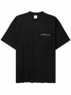 VETEMENTS - Oversized Logo-Print Cotton-Jersey T-Shirt - Black