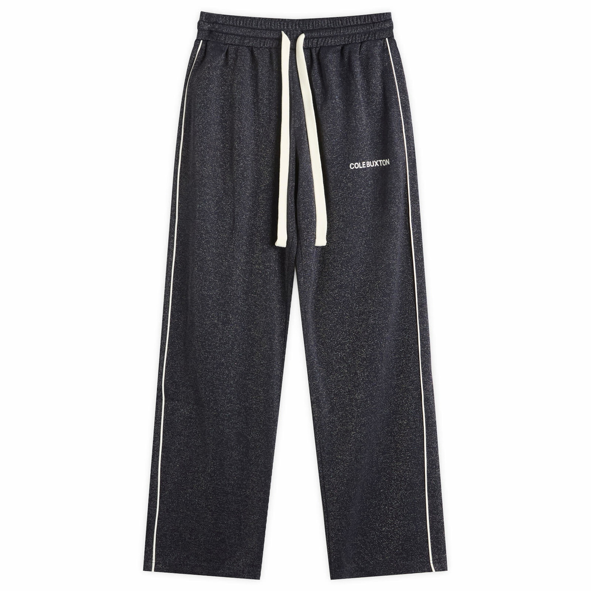 Cole Buxton Men's Glitter Piped Track Pant in Navy
