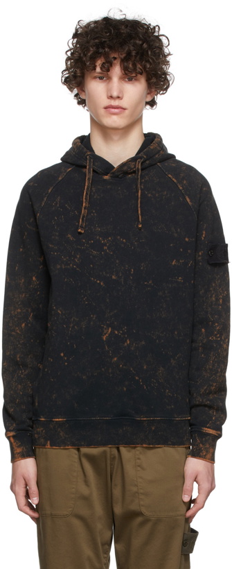 Photo: Stone Island Black Cotton Hoodie