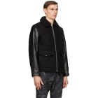 rag and bone Black Schott NYC Edition Leather Deck Jacket