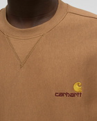 Carhartt Wip American Script Sweat Brown - Mens - Sweatshirts