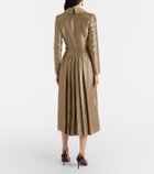 Emilia Wickstead Kalonice belted sequined tweed midi dress