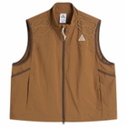 Nike Men's ACG Death Bloom Vest in Mosswood Brown/Baroque Brown/Parachute Beige
