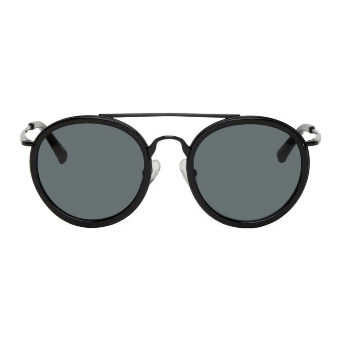 Dries Van Noten by Linda Farrow aviator  burgundy Sunglasses with Black Case Dries Van Noten Purple Linda Farrow Edition Aviator  main image 4