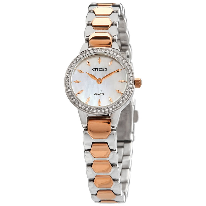 Photo: Citizen Quartz Crystal Mother of Pearl Dial Ladies Watch EZ7016-50D