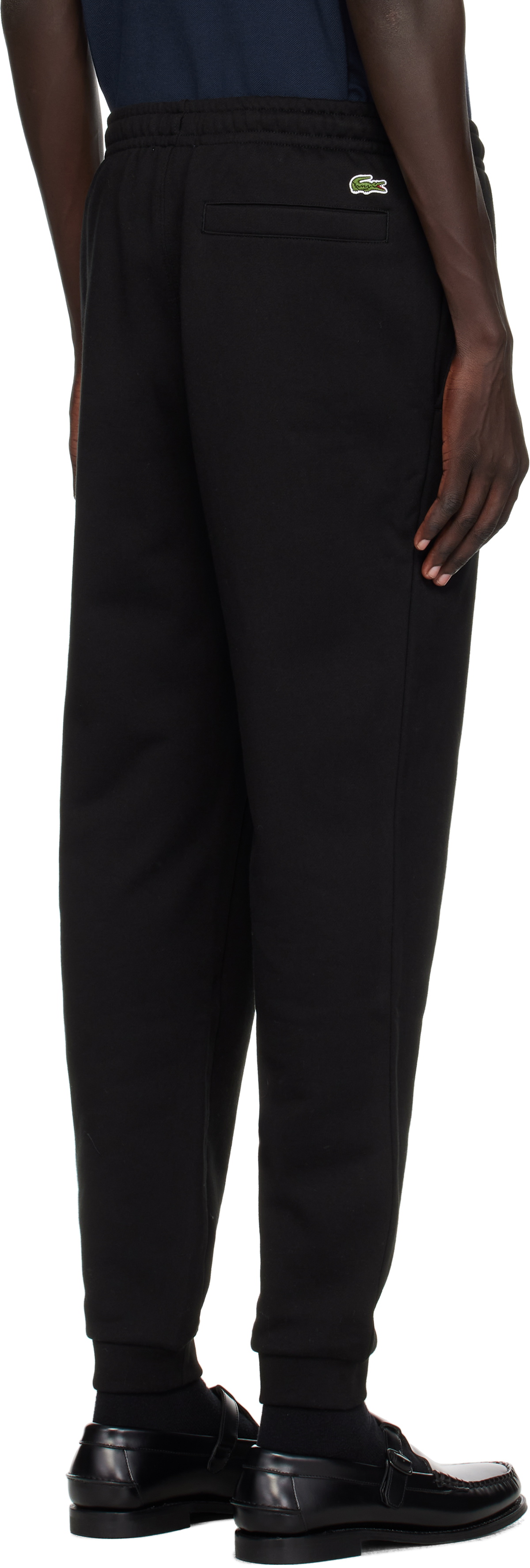 Lacoste Black Tapered Leg Sweatpants