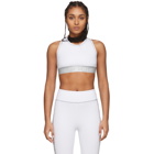 Fendi White Forever Fendi Elastic Band Sports Bra