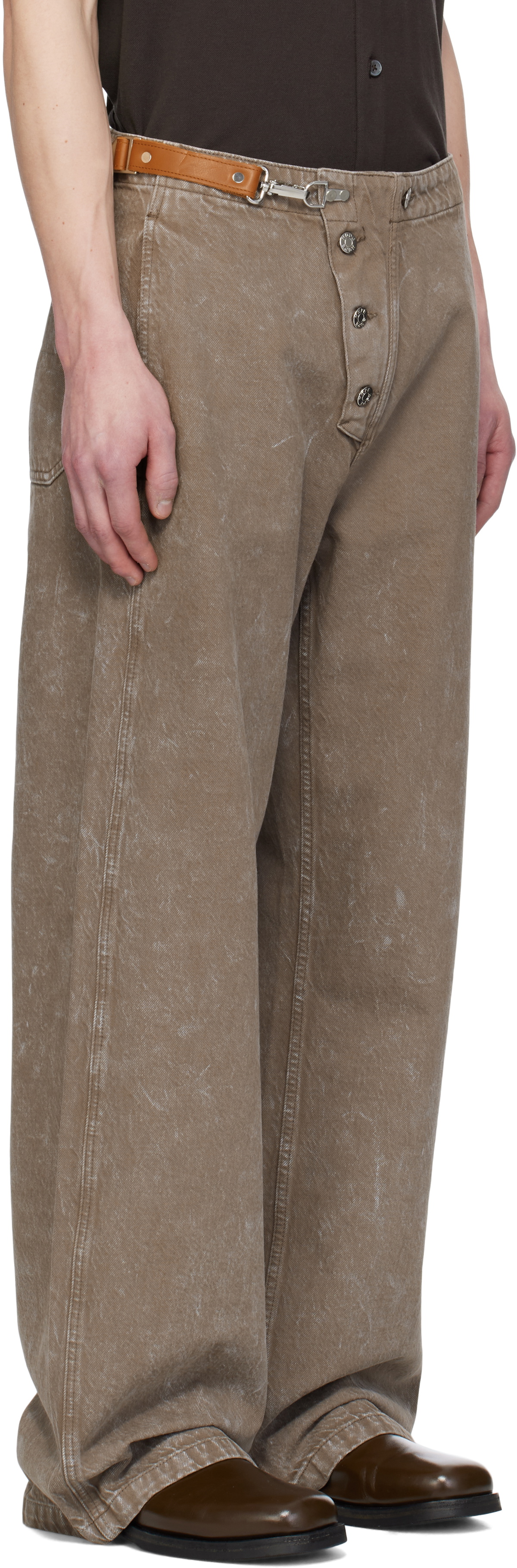 HOPE Brown Loose Fireman Jeans HOPE