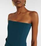 Alex Perry Gathered bustier dress