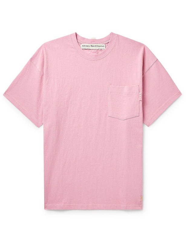 Photo: Abc. 123. - Logo-Appliquéd Cotton-Jersey T-Shirt - Pink