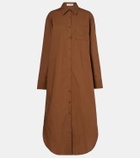 The Frankie Shop Helena cotton shirt dress