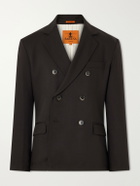 Barena - Double-Breasted Virgin Wool-Gabardine Blazer - Brown