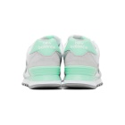 New Balance Grey and Green 574 Sneakers