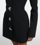 Blumarine Embellished crêpe minidress
