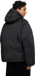 Y-3 Black Hooded Puffer Down Jacket