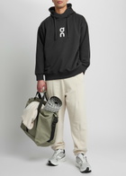 ON Club Logo Cotton-blend Hooded Sweatshirt Black