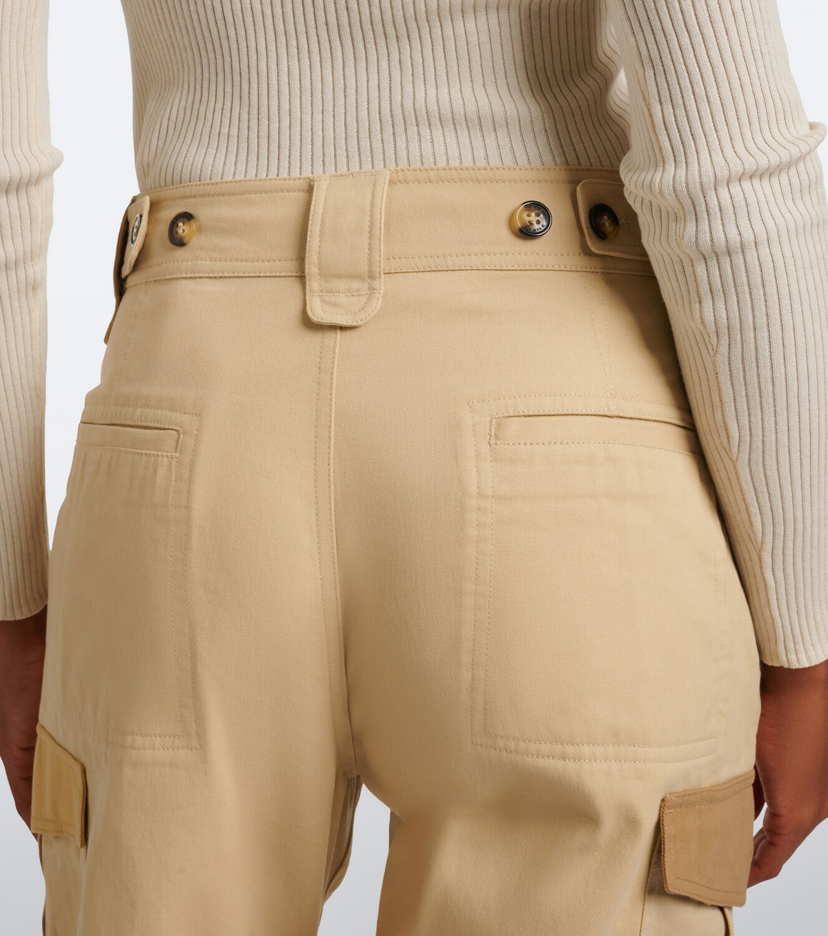 Marant Etoile Renzae patchwork cotton cargo pants