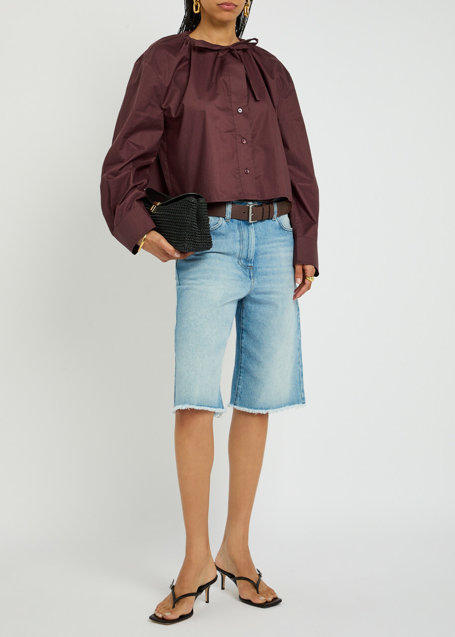 Day Birger ET Mikkelsen Birch Chintz Cotton Shirt Burgundy
