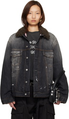Acne Studios Black Lined Denim Jacket
