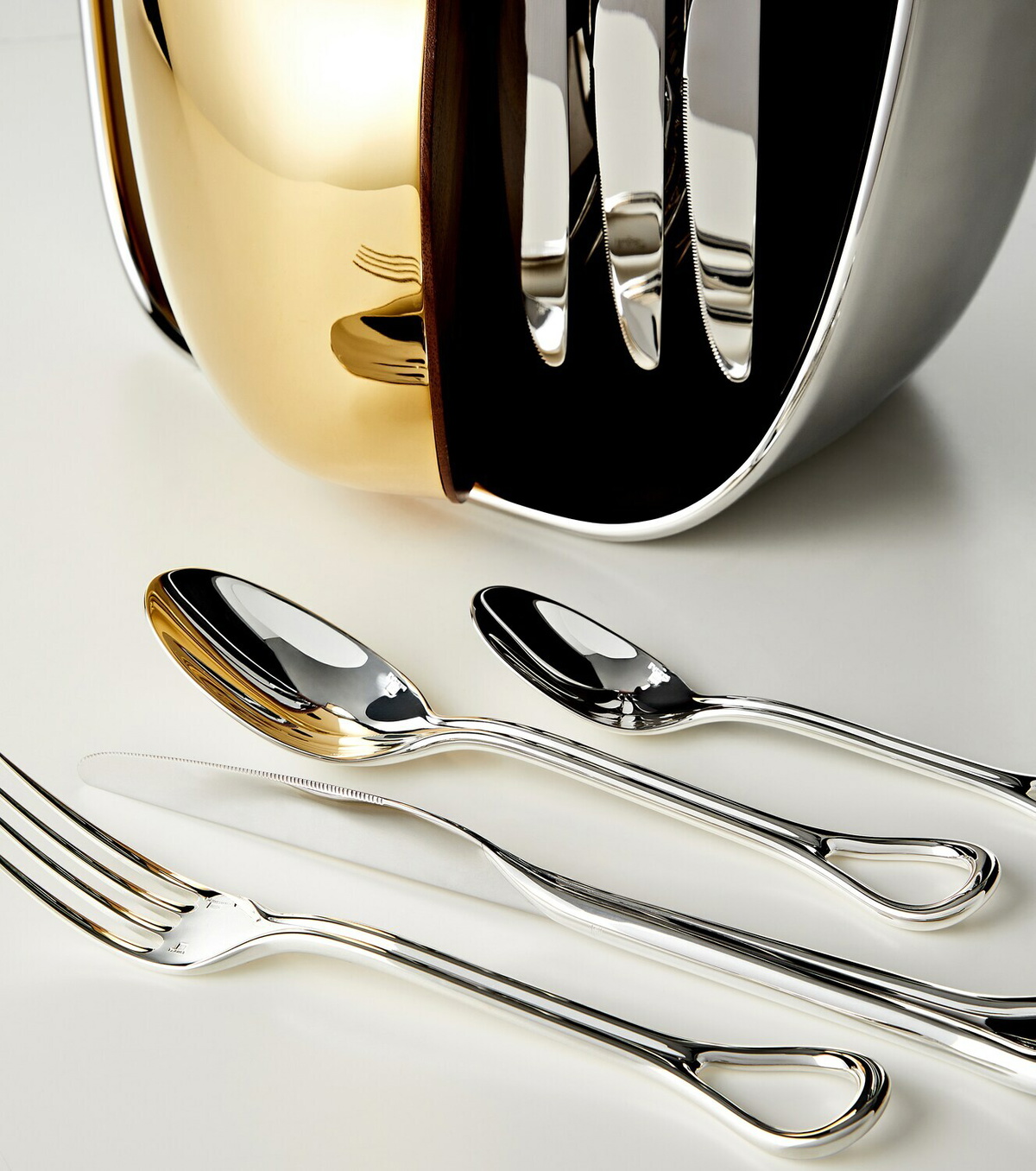 Christofle x Charlotte Chesnais Carrousel cutlery set and case