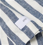 Onia - Striped Linen Blanket - Blue