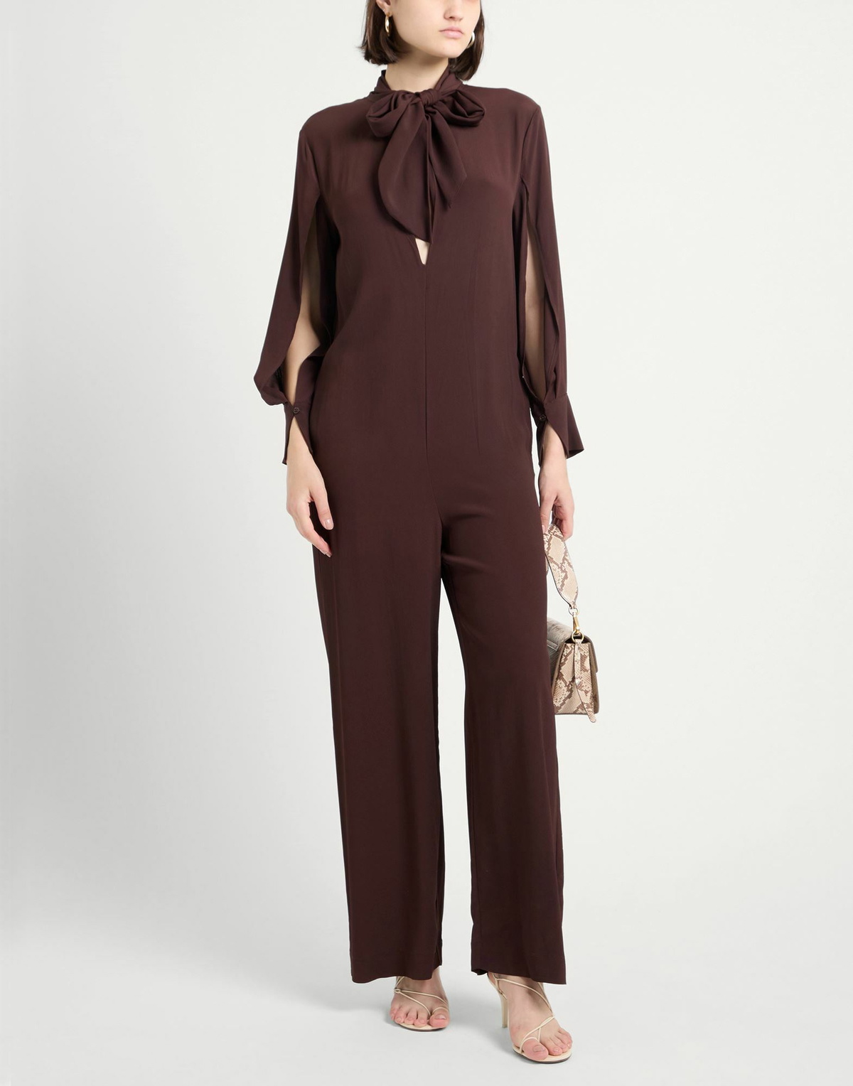 Semicouture Womens Jumpsuit in Dark brown