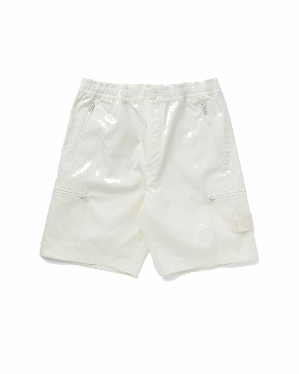 Photo: Stone Island Bermuda Shorts White - Mens - Casual Shorts