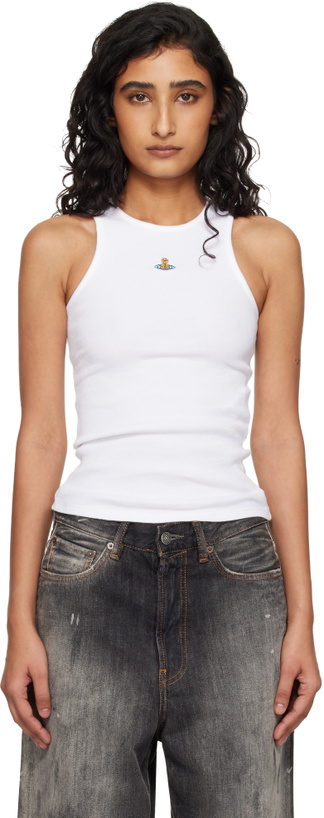 Photo: Vivienne Westwood White Rib Jersey 90s Tank Top