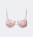 Montce Petal ruched bikini top
