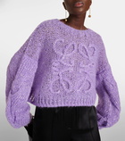 Loewe Anagram mohair-blend sweater