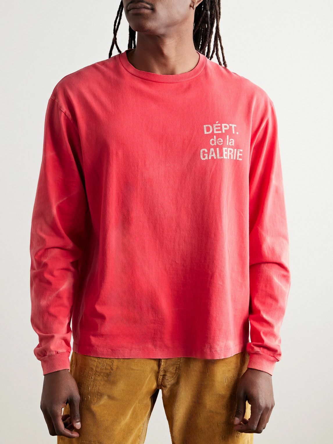 Gallery Dept. - French Logo-Print Tie-Dyed Cotton-Jersey T