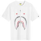 A Bathing Ape Women's Shark T-Shirt in White