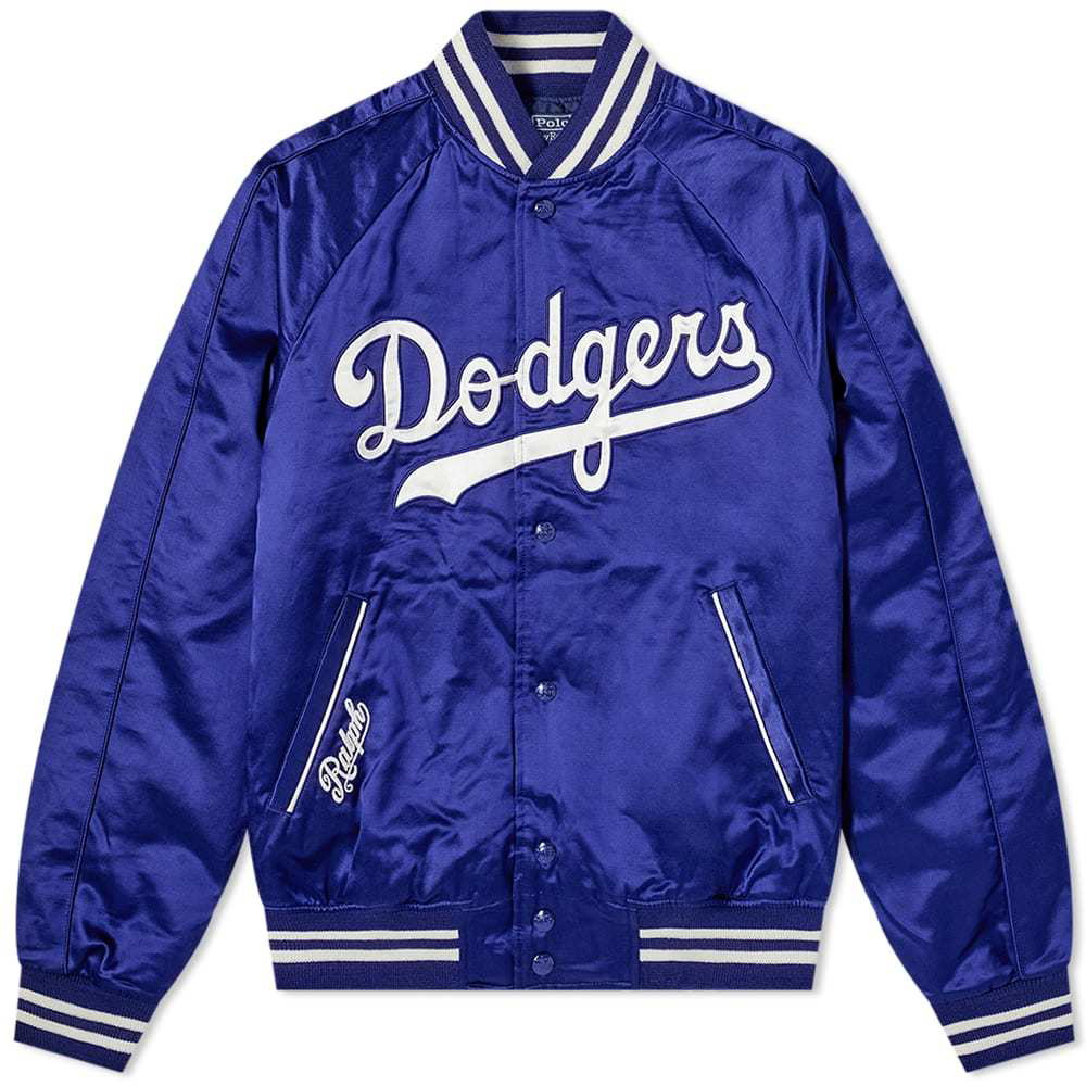 Los Angeles Dodgers Starter The Captain III FullZip Varsity Jacket  Royal
