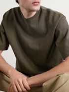 A.PRESSE - Vintage Cotton-Jersey T-Shirt - Green
