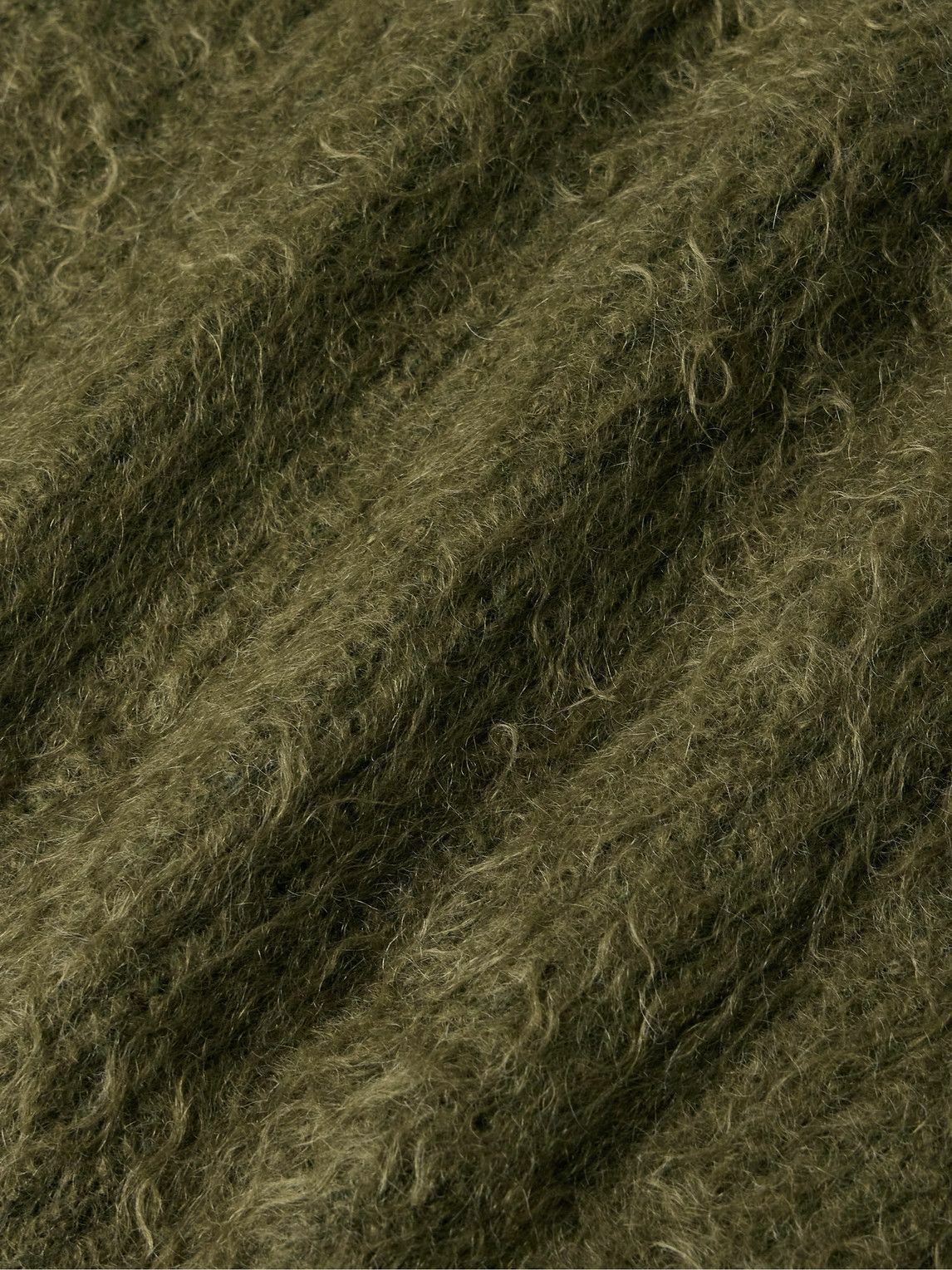 John Elliott - Brushed Ribbed-Knit Sweater - Green
