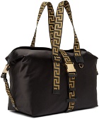 Versace Black Greca Travel Bag