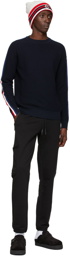 Moncler Navy Tricolor Sweater