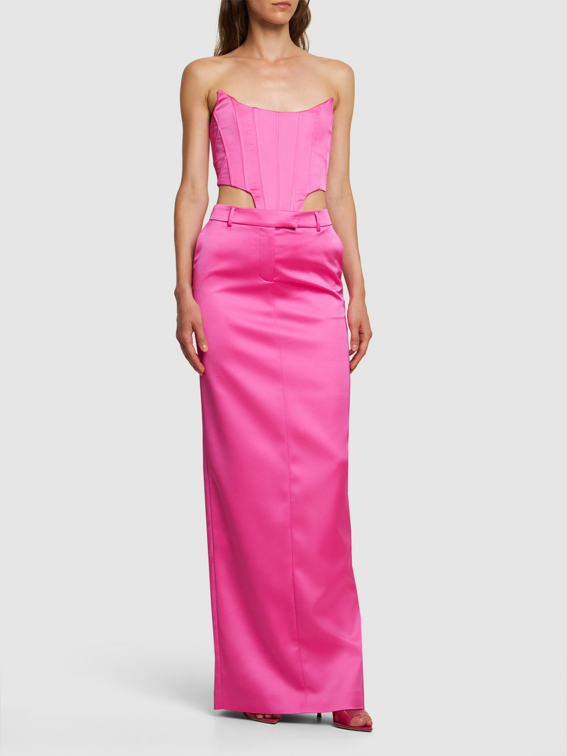 GIUSEPPE DI MORABITO - Tailored Satin Long Skirt