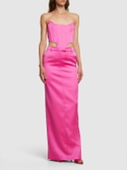 GIUSEPPE DI MORABITO - Tailored Satin Long Skirt