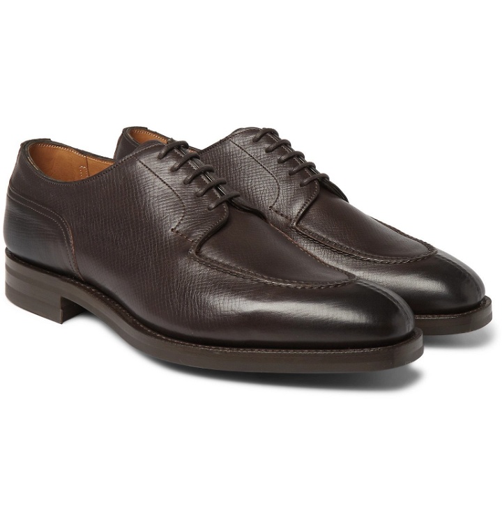 Photo: Edward Green - Dover Suede Derby Shoes - Brown