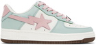 BAPE White & Blue Sta #4 Sneakers